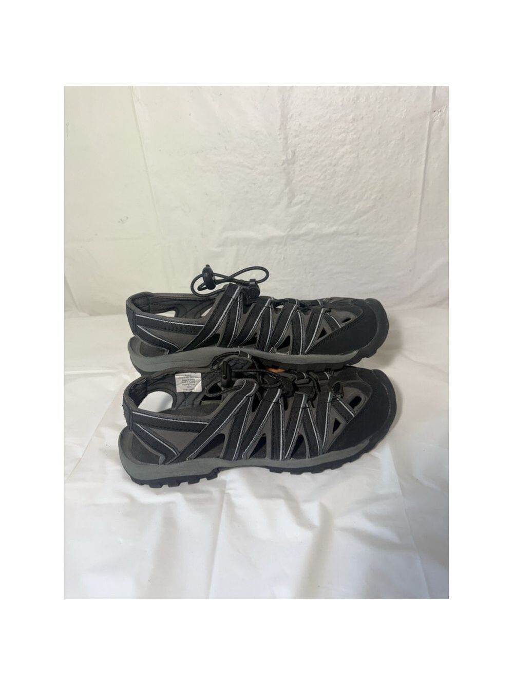 Northside Womens Outdoor Hiking Sandals Closed Toe Sz 8 Trail Shoes Gray/Black